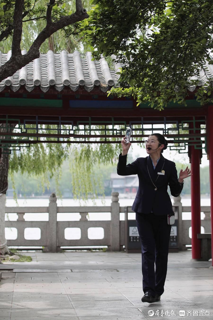 拾光|济南80后女导游开启“云游泉城”新模式