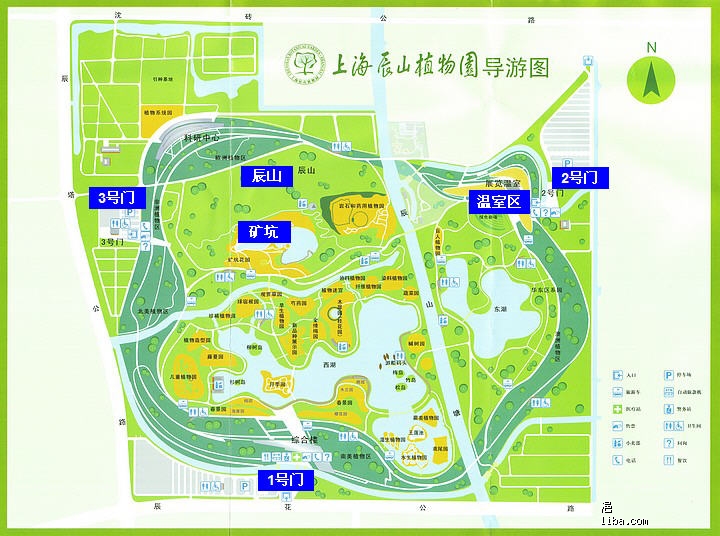 烟台植物园导游图与游览指南