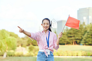 女导游形象